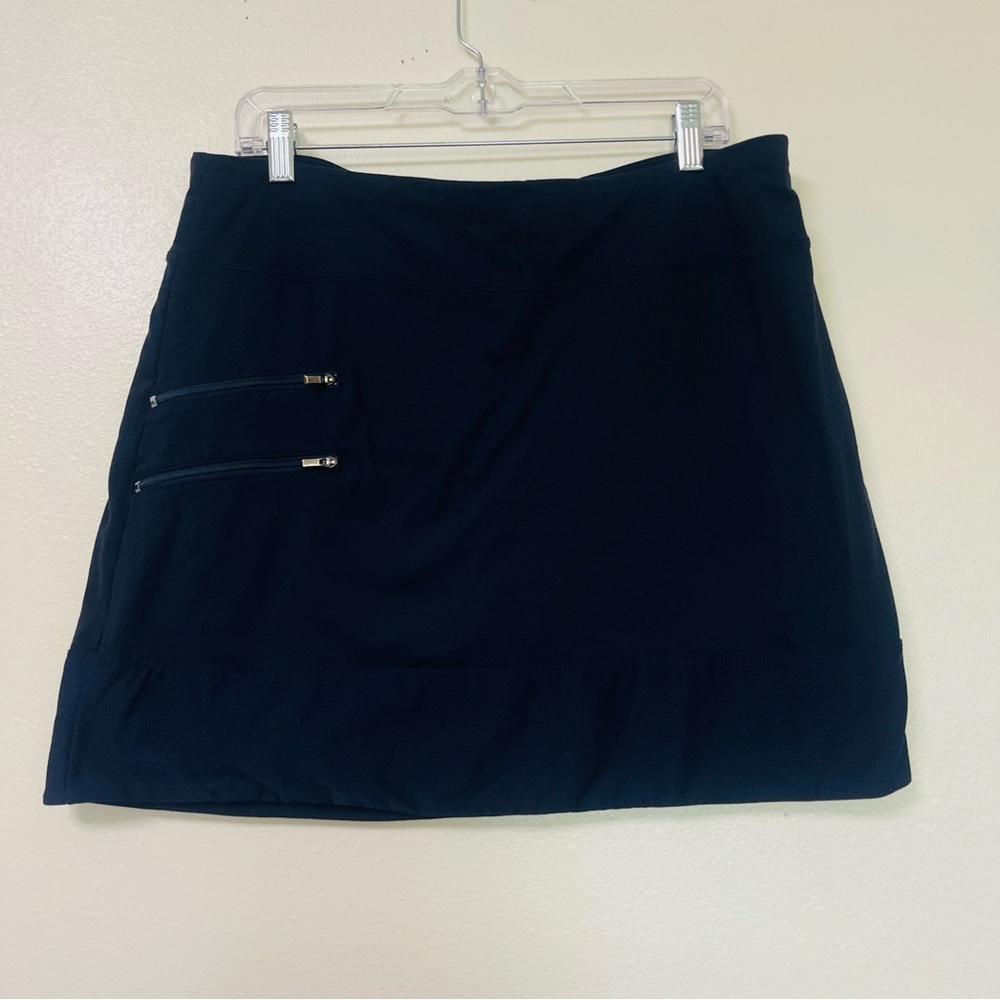 Athleta Black Skort Skirt With Shorts With Pockets Large